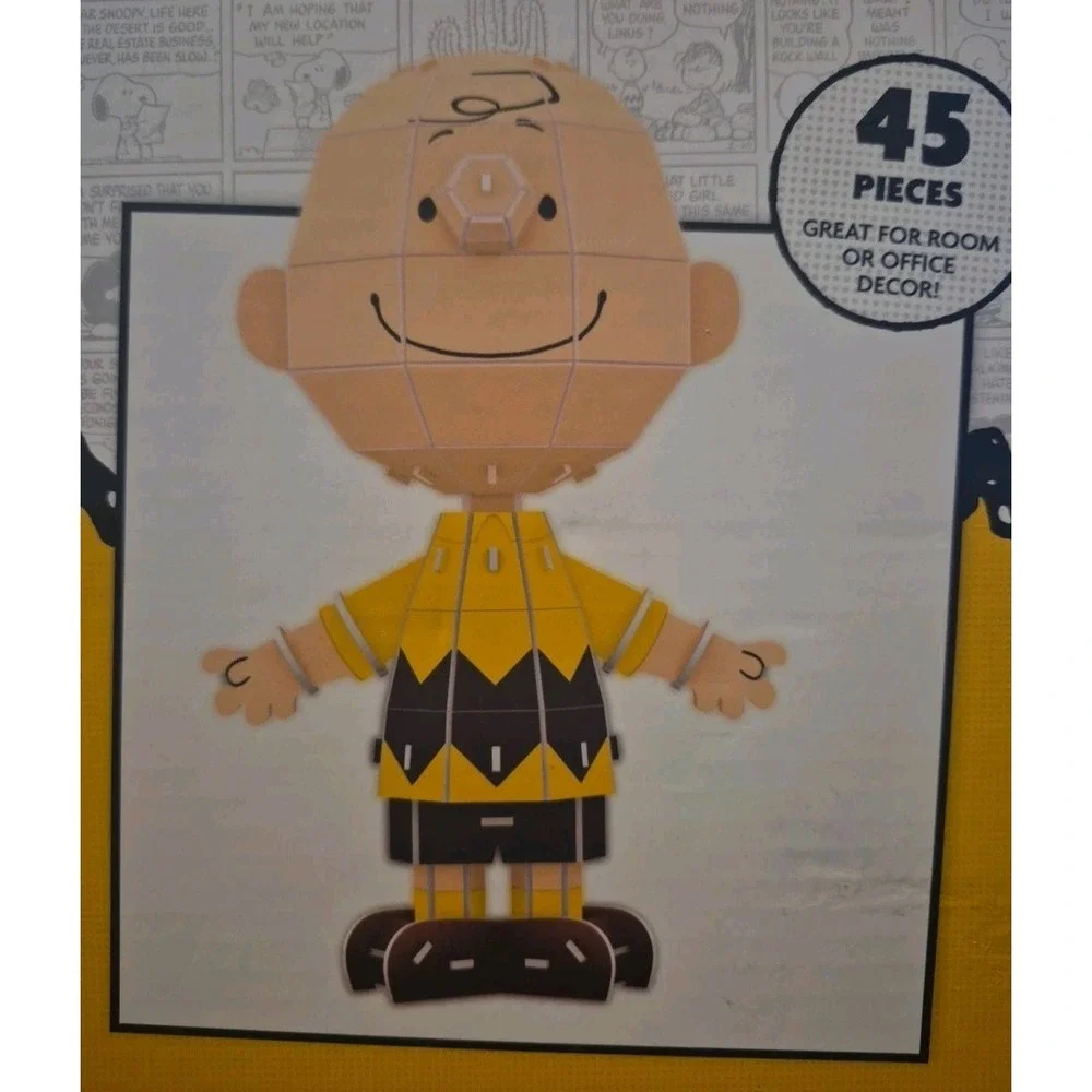 NEW & RARE🥜Peanuts Charlie Brown‎ 3D Puzzle🧩45 Pieces🎁 Nostalgia Gift